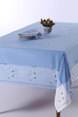 Τραπεζομάντηλο 589b (170cm x 270cm) σιέλ Τραπεζομάντηλο 589b (170cm x 270cm) σιέλ