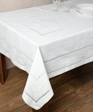 Τραπεζομάντηλο 601 (175cm x 315cm) λευκό Τραπεζομάντηλο 601 (175cm x 315cm) λευκό