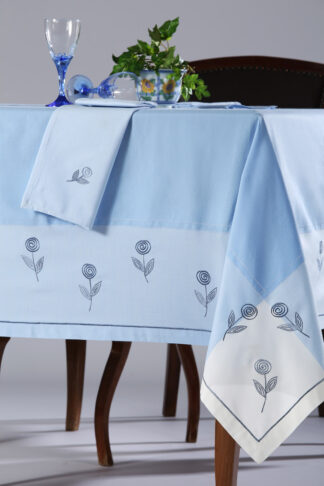 Τραπεζομάντηλο 623 (170cm x 220cm) σιέλ Τραπεζομάντηλο 623 (170cm x 220cm) σιέλ