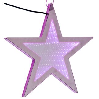 Αστέρι 3D LED 20εκ Ροζ Μπαταρίας Αστέρι 3D LED 20εκ Ροζ Μπαταρίας
