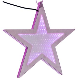 Αστέρι 3D LED 30εκ Ροζ Ρεύματος