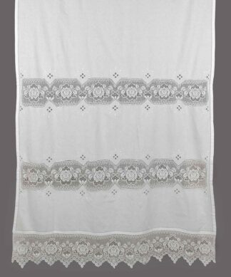 Κουρτίνα 674 (40cm x 80cm) λευκό με τούνελ Κουρτίνα 674 (40cm x 80cm) λευκό με τούνελ