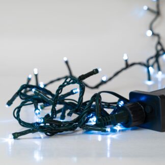 50 LED Πράσινο Πάγου 8 Προγράμματα 2,5μέτρα Εσωτερικού Και Εξωτερικού Χώρου 5mm