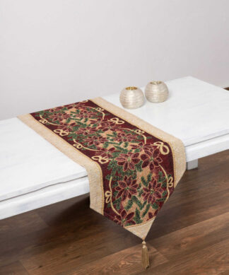Χριστουγεννιάτικη τραβέρσα (33cm x 175cm) 719 Με μύτη Χριστουγεννιάτικη τραβέρσα (33cm x 175cm) 719 Με μύτη