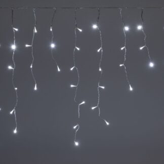 150 LED Σταλακτίτης Διάφανο Πάγου Επεκτεινόμενο Σταθερό 60×300εκ Εσωτερικού Και Εξωτερικού Χώρου