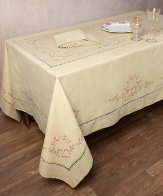 Χειροποίητο Τραπεζομάντηλο 7421 (170cm x 210cm) Λαδί Χειροποίητο Τραπεζομάντηλο 7421 (170cm x 210cm) Λαδί