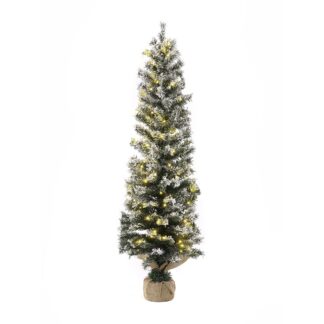 Δένδρο Pre-Lit Snow Pencil Φ40×120εκ Με 100 Λευκά Λαμπάκια