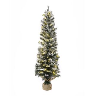 Δένδρο Pre-Lit Snow Pencil Φ45×150εκ Με 140 Λευκά Λαμπάκια