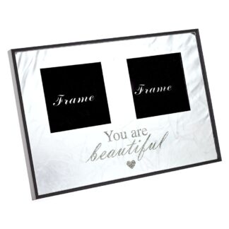 Διπλή Γυάλινη Κορνίζα 29×20εκ You Are Beautiful (2 τμχ) Διπλή Γυάλινη Κορνίζα 29×20εκ You Are Beautiful (2 τμχ)