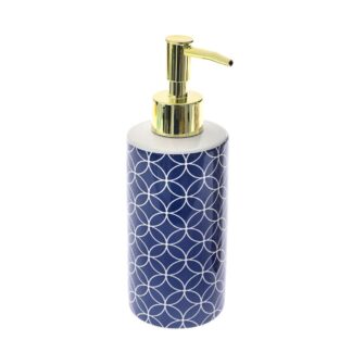 Μπλε Dispenser Μπάνιου 7×7×20εκ (2 τμχ)