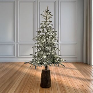 Δένδρο Pre-Lit Princess Pine 240εκ Με 300 Λευκά LED Σε Fiber Glass Resin Βάση