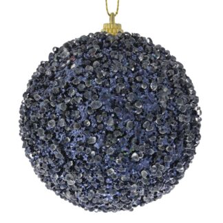 Μπλε Σκούρη Glitter Μπάλα 8εκ Σετ 6 Μπλε Σκούρη Glitter Μπάλα 8εκ Σετ 6