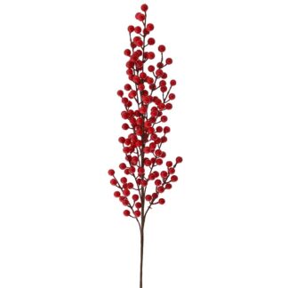 Κόκκινο Berries Μακρύ Κλαδί 80εκ Κόκκινο Berries Μακρύ Κλαδί 80εκ