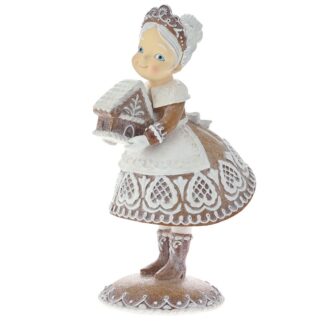Καφέ Πολυρεζίν Κύρια Με Gingerbread 21×17×33εκ Καφέ Πολυρεζίν Κύρια Με Gingerbread 21×17×33εκ