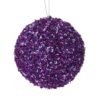 Μωβ Glitter Foam Μπάλα 8εκ Μωβ Glitter Foam Μπάλα 8εκ