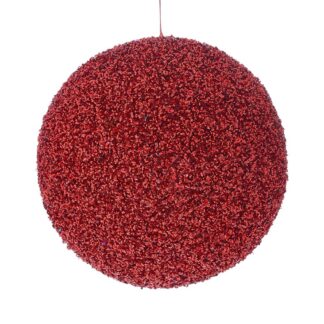 Κόκκινη Glitter Foam Μπάλα 10εκ Κόκκινη Glitter Foam Μπάλα 10εκ