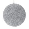 Ασημί Glitter Foam Μπάλα 10εκ
