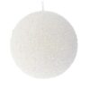 Λευκή Glitter Foam Μπάλα 10εκ