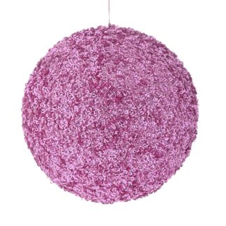 Ροζ Glitter Foam Μπάλα 10εκ