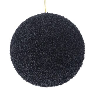 Μαύρη Glitter Foam Μπάλα 10εκ