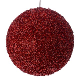 Κόκκινη Glitter Foam Μπάλα 15εκ Κόκκινη Glitter Foam Μπάλα 15εκ