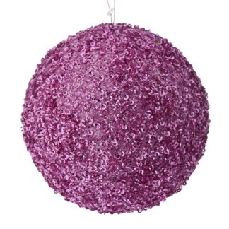 Ροζ Glitter Foam Μπάλα 15εκ