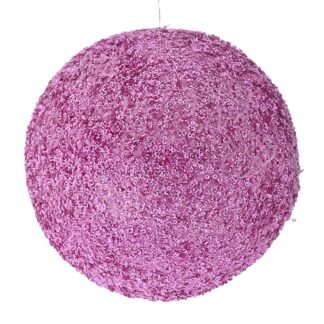 Ροζ Glitter Foam Μπάλα 20εκ Ροζ Glitter Foam Μπάλα 20εκ