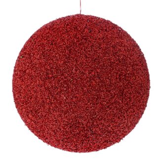 Κόκκινη Glitter Foam Μπάλα 25εκ Κόκκινη Glitter Foam Μπάλα 25εκ