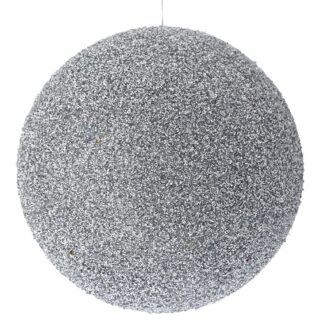 Ασημί Glitter Foam Μπάλα 25εκ Ασημί Glitter Foam Μπάλα 25εκ