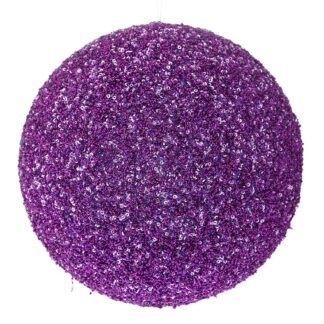 Μωβ Glitter Foam Μπάλα 25εκ