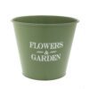 Πράσινο Μεταλλικό Κουβαδάκι 30×25εκ (Flower Και Garden)