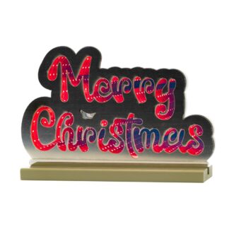 Infinity Φωτιζόμενο Merry Christmas 32×21εκ Διπλής Όψης Σε Ξύλινη Βάση Infinity Φωτιζόμενο Merry Christmas 32×21εκ Διπλής Όψης Σε Ξύλινη Βάση