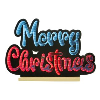Infinity Φωτιζόμενο Merry Christmas 40×26εκ Διπλής Όψης Σε Ξύλινη Βάση Infinity Φωτιζόμενο Merry Christmas 40×26εκ Διπλής Όψης Σε Ξύλινη Βάση