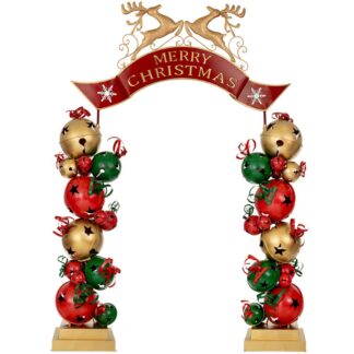 Μεταλλική Καμάρα Με Κουδούνια Merry Crhistmas 263×55×309εκ Μεταλλική Καμάρα Με Κουδούνια Merry Crhistmas 263×55×309εκ