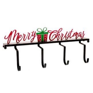 Μαύρη Μεταλλική Κρεμάστρα Merry Christmas 51×17×20εκ 4 Θέσεων Μαύρη Μεταλλική Κρεμάστρα Merry Christmas 51×17×20εκ 4 Θέσεων
