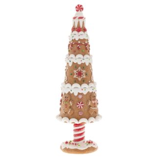 Καφέ Πολυρεζίν Gingerbread Τούρτα Δένδρο 8×8×25εκ Καφέ Πολυρεζίν Gingerbread Τούρτα Δένδρο 8×8×25εκ