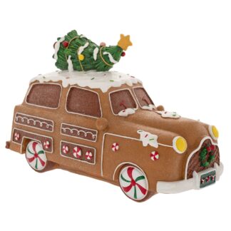 Καφέ Πολυρεζίν Gingerbread Αμάξι 34×15×22εκ Καφέ Πολυρεζίν Gingerbread Αμάξι 34×15×22εκ