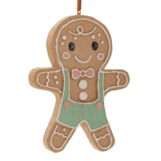 Παστέλ Πολυρεζίν Gingerbread Στολίδι 8×2×10εκ