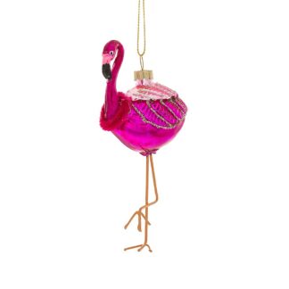 Φούξια Γυάλινο Κρεμαστό Στολίδι Φλαμίνγκο 6×4×12εκ Φούξια Γυάλινο Κρεμαστό Στολίδι Φλαμίνγκο 6×4×12εκ