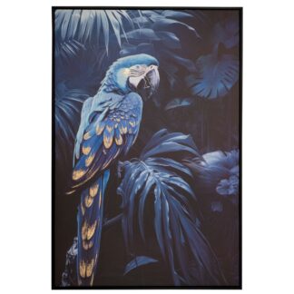 Blue Parrot Χρυσοτυπία 83×123εκ Με Μαύρη Κορνίζα Σε Τυπωμένο Καμβά Blue Parrot Χρυσοτυπία 83×123εκ Με Μαύρη Κορνίζα Σε Τυπωμένο Καμβά
