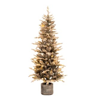 Δένδρο Pre Lit Iceland Potted Fir 150εκ Με 100 Rgb LED Λευκά Και Πολύχρωμα Λαμπάκια Δένδρο Pre Lit Iceland Potted Fir 150εκ Με 100 Rgb LED Λευκά Και Πολύχρωμα Λαμπάκια