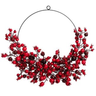 Στεφάνι Με Κόκκινα Berries 30εκ Στεφάνι Με Κόκκινα Berries 30εκ