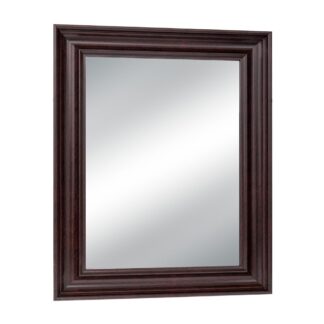 Καφέ Πλαστικός Ορθογώνιος Καθρέφτης (Εφέ Ξύλου) 60×80εκ