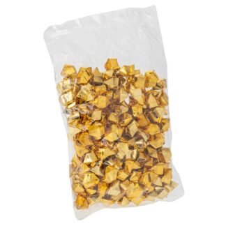 Χρυσές Πλαστικές Διακοσμητικές Πέτρες 300gr 2×2,5εκ Σε Σακουλάκι (2 τμχ)