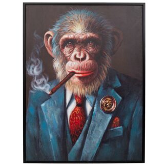 Πίνακας Χειροποίητος Gorilla Σε Μαύρη Κορνίζα 94×123εκ (90×120) Πίνακας Χειροποίητος Gorilla Σε Μαύρη Κορνίζα 94×123εκ (90×120)