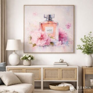 Perfume Πίνακας Τυπωμένος Σε Καμβά Με Κορνίζα 80×80εκ
