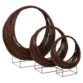 Σετ 3 Καφέ Wicker Καλάθι Με Βάση Με Χερούλι 75×26×70εκ 58×22×58εκ 40×15×40εκ Σετ 3 Καφέ Wicker Καλάθι Με Βάση Με Χερούλι 75×26×70εκ 58×22×58εκ 40×15×40εκ