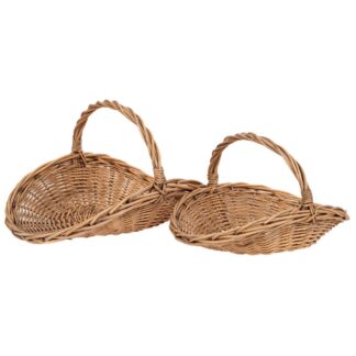 Σετ 2 Ψάθινα Καλάθια 57×40×30 45×32×18εκ Natural Σετ 2 Ψάθινα Καλάθια 57×40×30 45×32×18εκ Natural