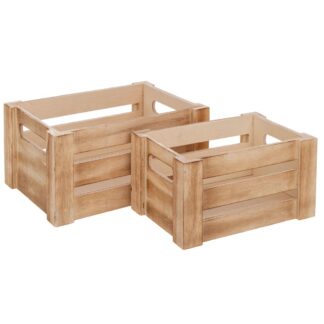 Σετ 2 Ξύλινο Φυσικό Καφάσι 18×12×9 15×10×8εκ (2 σετ) Σετ 2 Ξύλινο Φυσικό Καφάσι 18×12×9 15×10×8εκ (2 σετ)