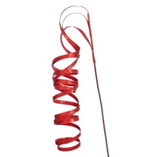 Κόκκινο Glitter Twisted Κλαδί 114εκ Κόκκινο Glitter Twisted Κλαδί 114εκ